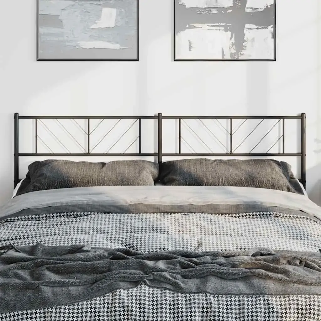Metal Headboard Black 183 cm King Metal Headboard Black 183 cm King