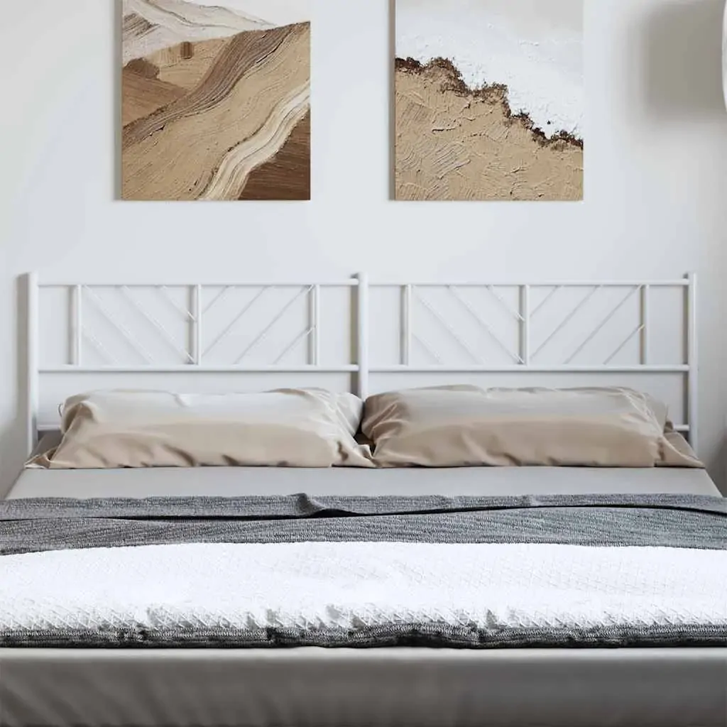 Metal Headboard White 183 cm King Metal Headboard White 183 cm King