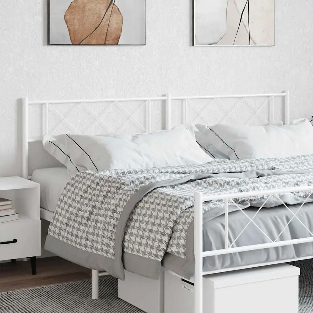 Metal Headboard White 183 cm King Metal Headboard White 183 cm King