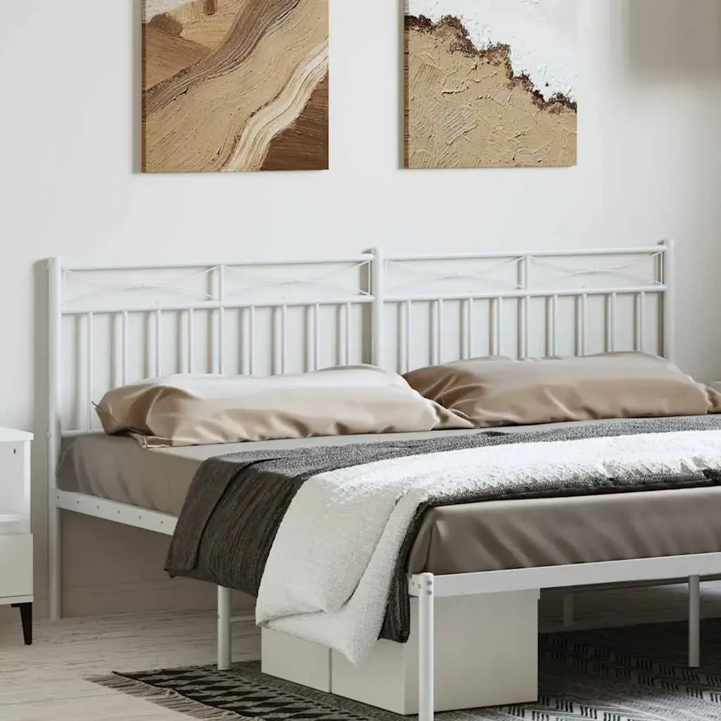 Metal Headboard White 183 cm King Metal Headboard White 183 cm King