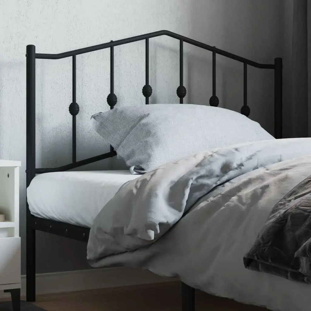 Metal Headboard Black 107 cm King Single Metal Headboard Black 107 cm King Single