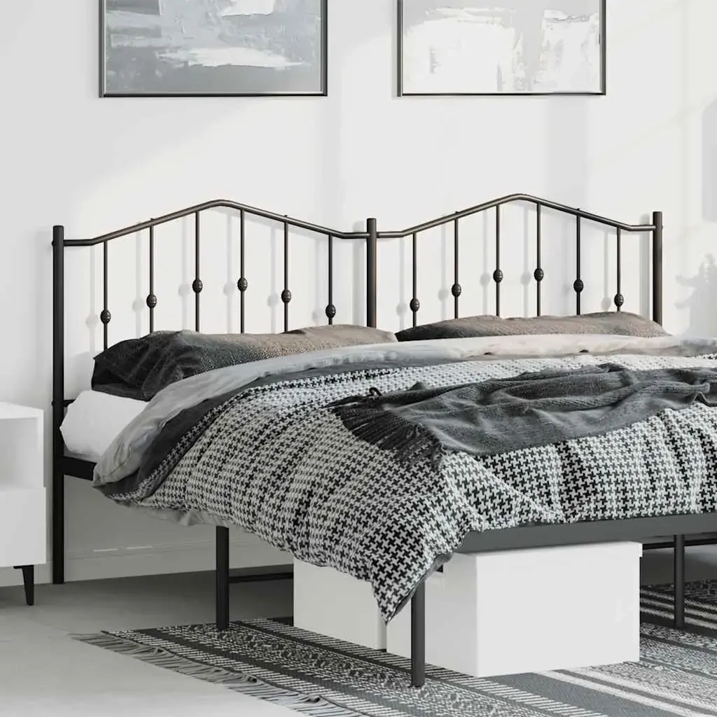 Metal Headboard Black 183 cm King Metal Headboard Black 183 cm King
