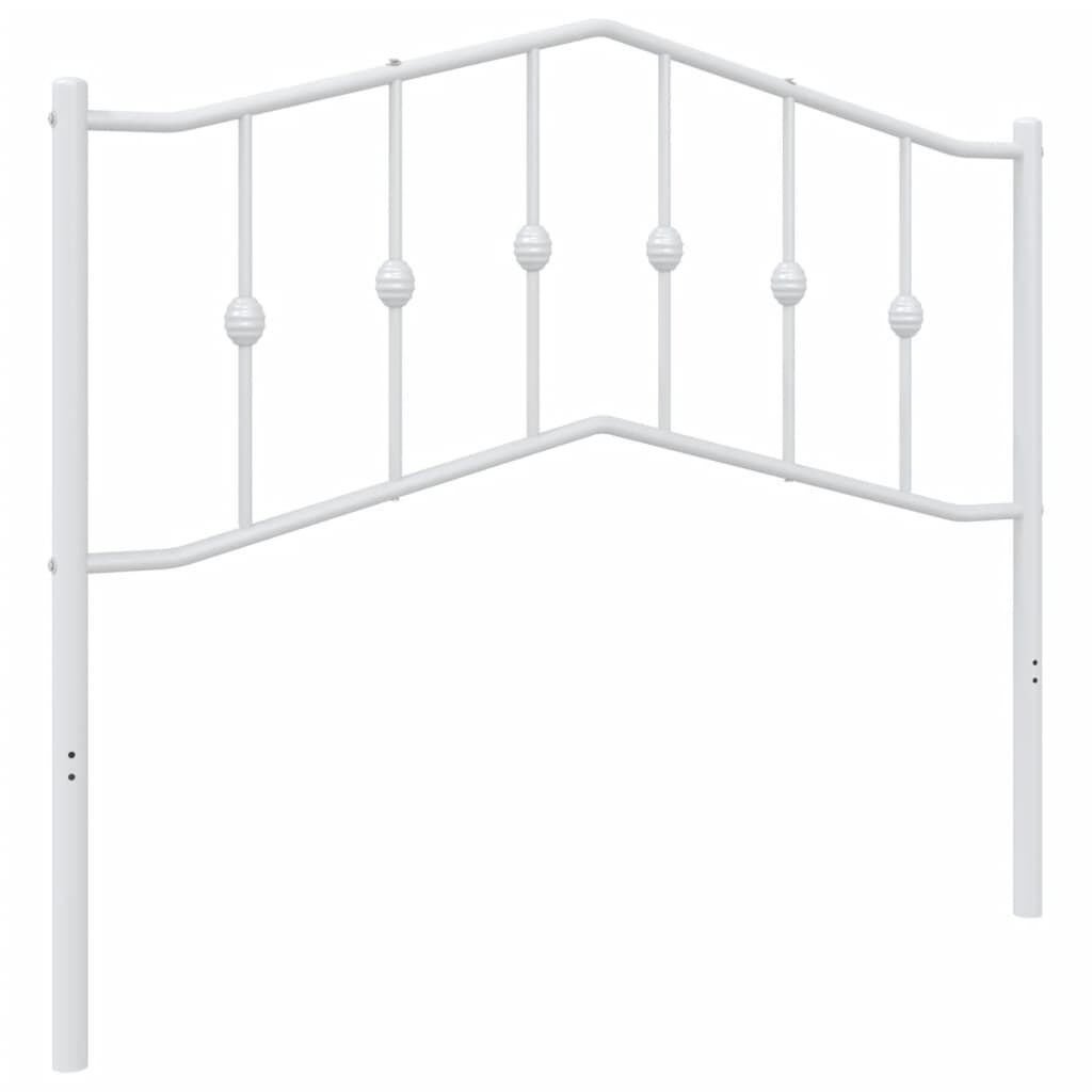 Metal Headboard White 107 cm King Single Metal Headboard White 107 cm King Single