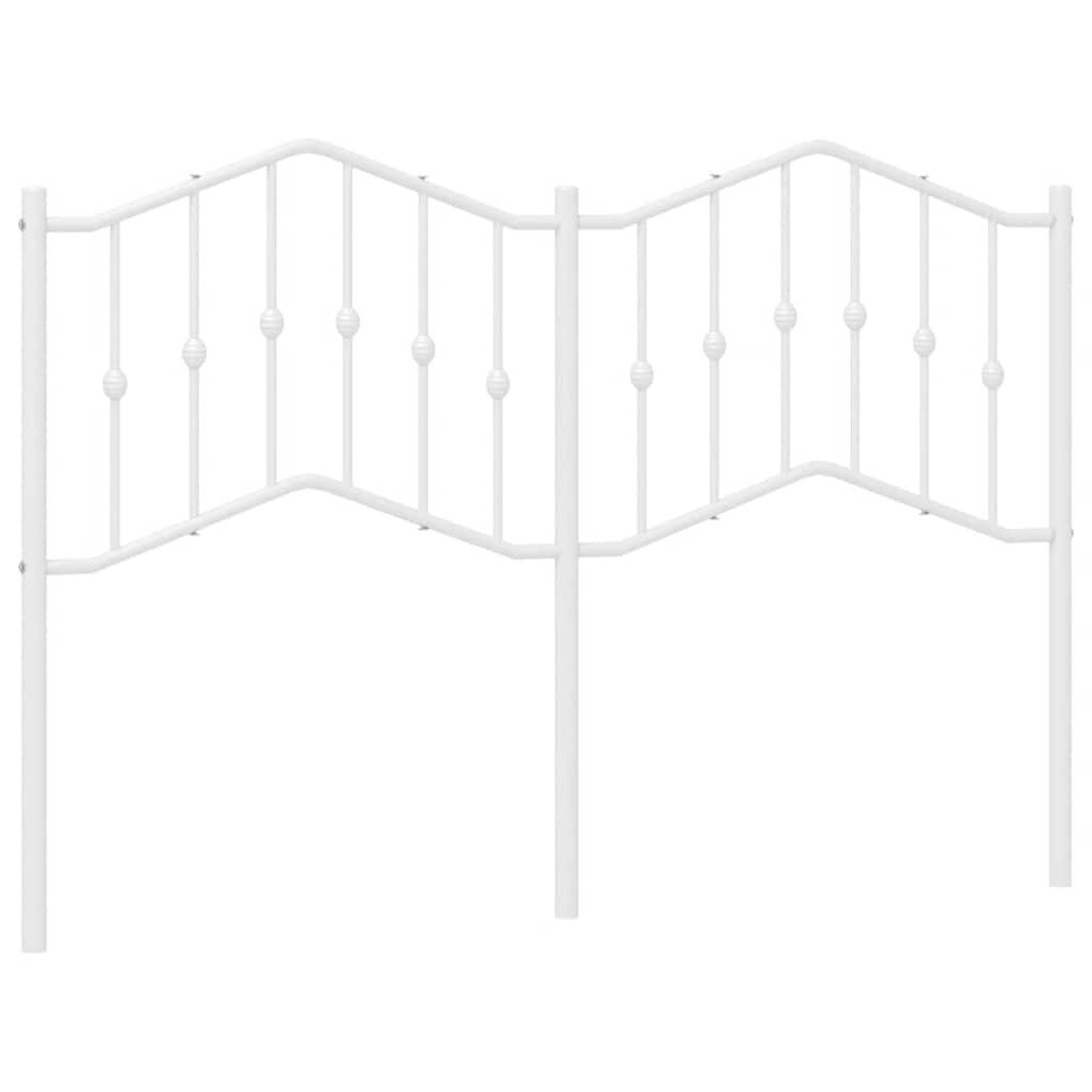 Metal Headboard White 152 cm Queen Metal Headboard White 152 cm Queen
