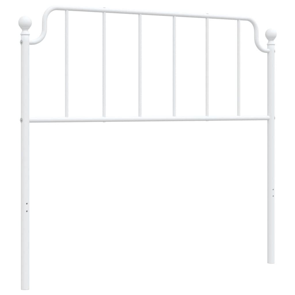 Metal Headboard White 107 cm King Single Metal Headboard White 107 cm King Single
