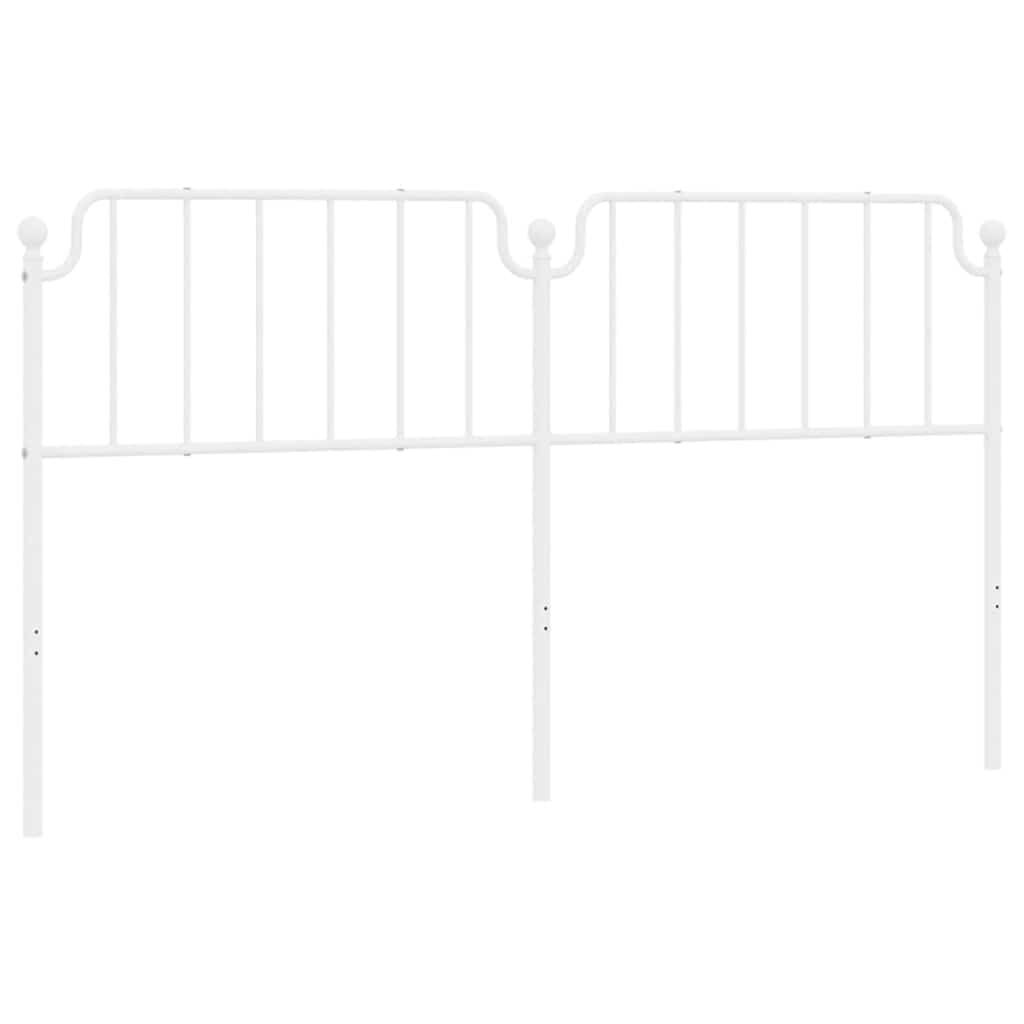 Metal Headboard White 183 cm King Metal Headboard White 183 cm King