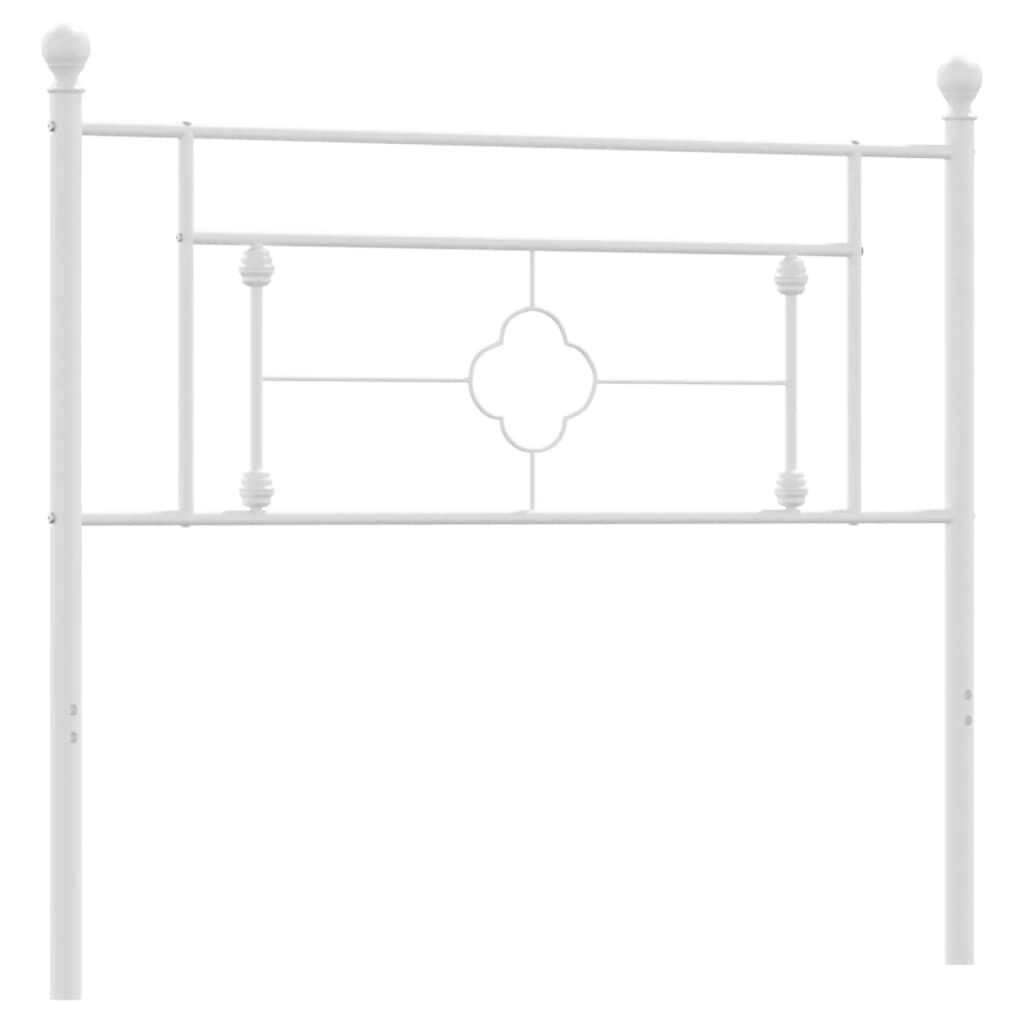 Metal Headboard White 107 cm King Single Metal Headboard White 107 cm King Single