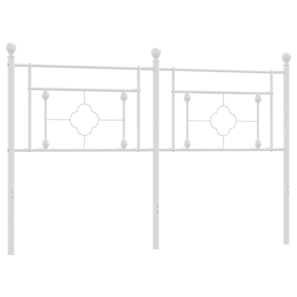 Metal Headboard White 152 cm Queen Metal Headboard White 152 cm Queen