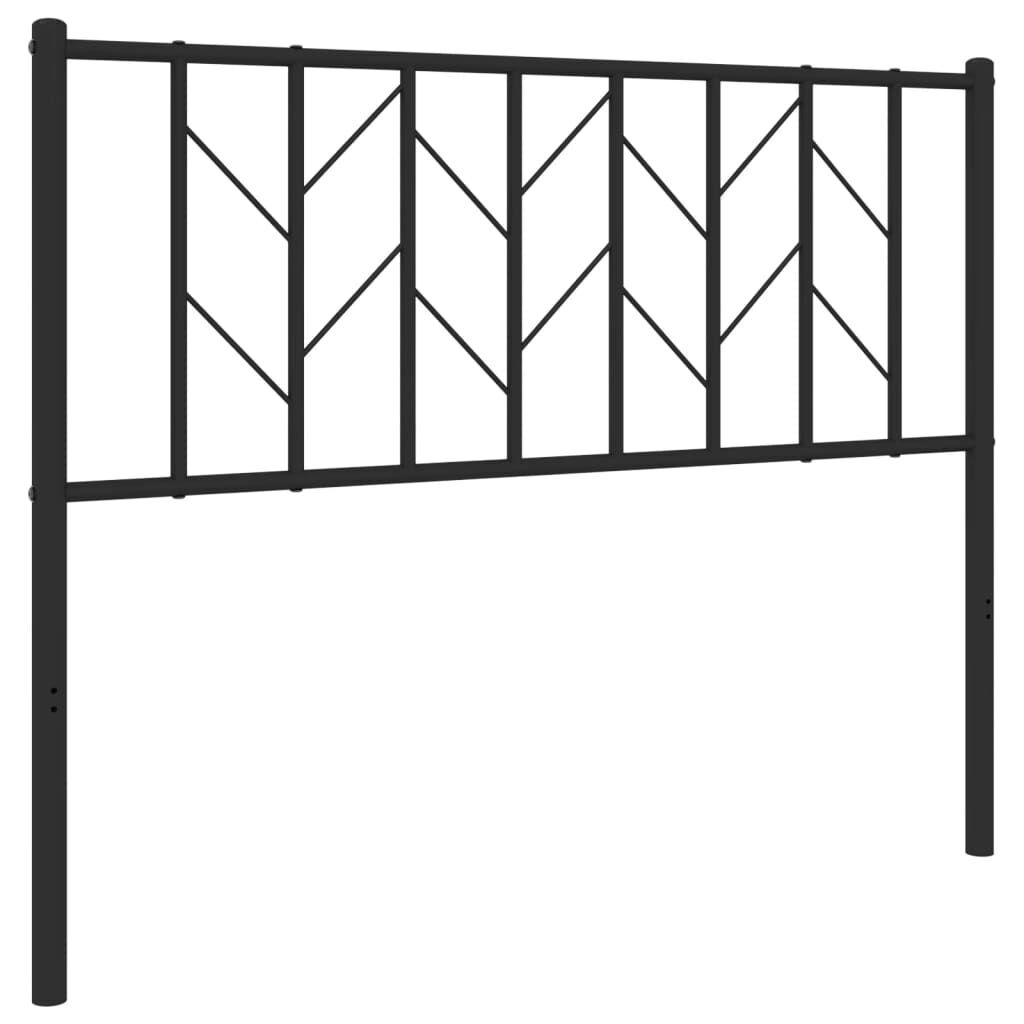 Metal Headboard Black 107 cm King Single Metal Headboard Black 107 cm King Single