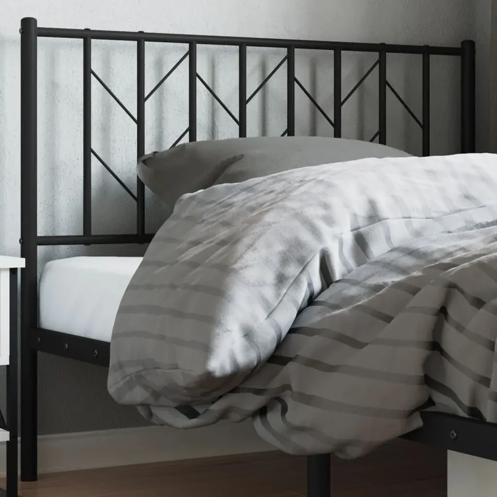 Metal Headboard Black 107 cm King Single Metal Headboard Black 107 cm King Single