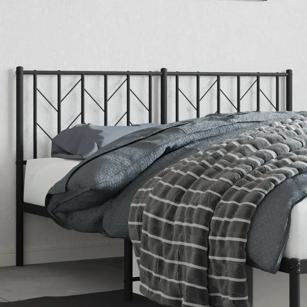 Metal Headboard Black 152 cm Queen Metal Headboard Black 152 cm Queen