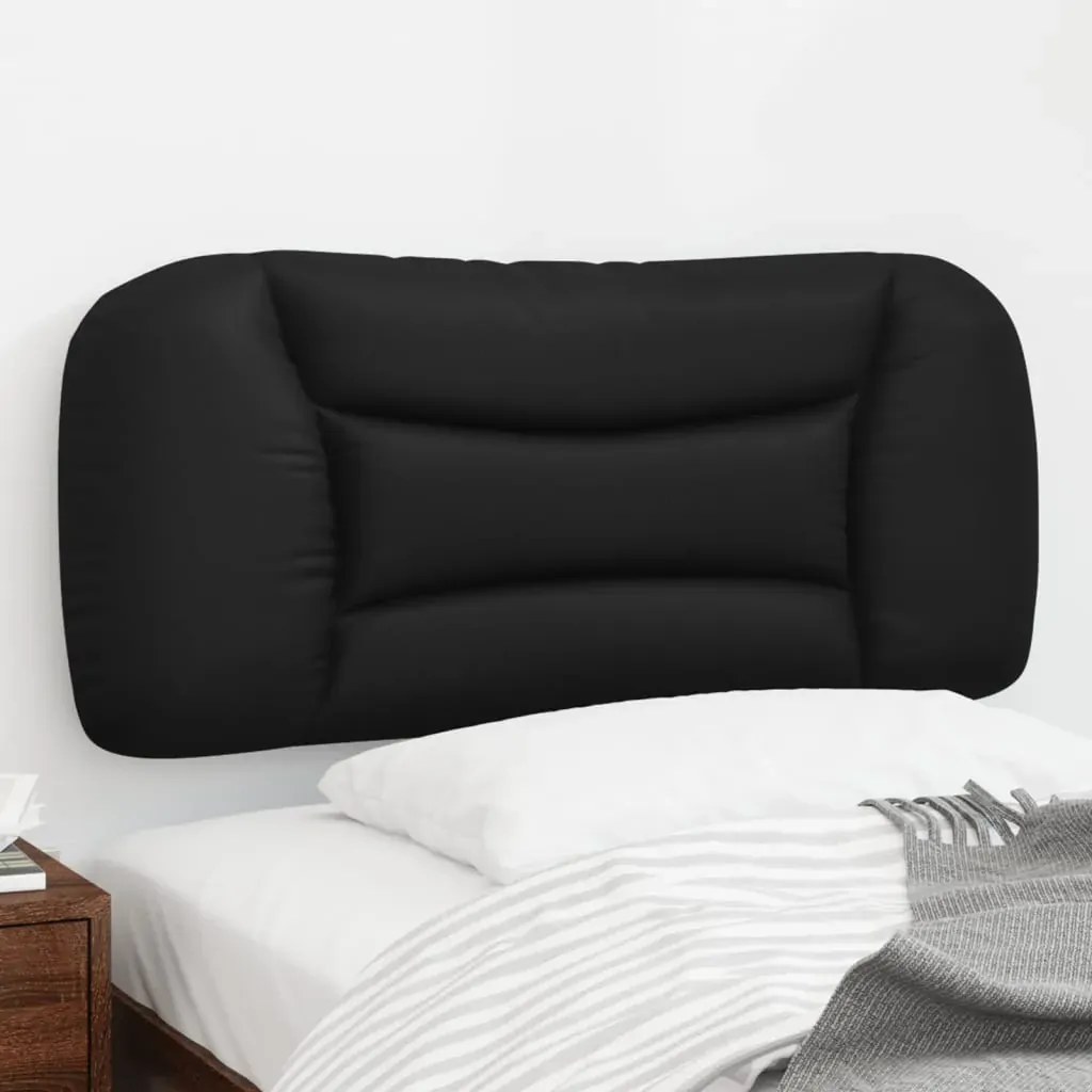 Headboard Cushion "Hvar" Black 90 cm Faux Leather Headboard Cushion "Hvar" Black 90 cm Faux Leather