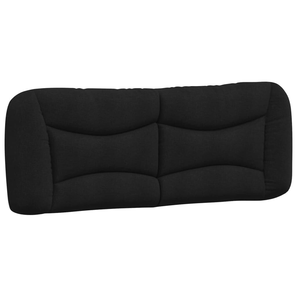Headboard Cushion Black 137 cm Double Fabric Headboard Cushion Black 137 cm Double Fabric