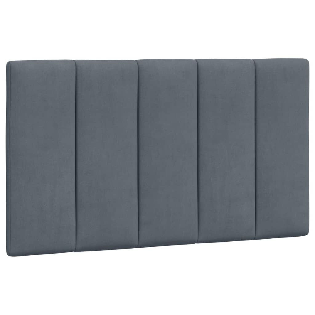 Headboard Cushion Dark Grey 90 cm Velvet Headboard Cushion Dark Grey 90 cm Velvet