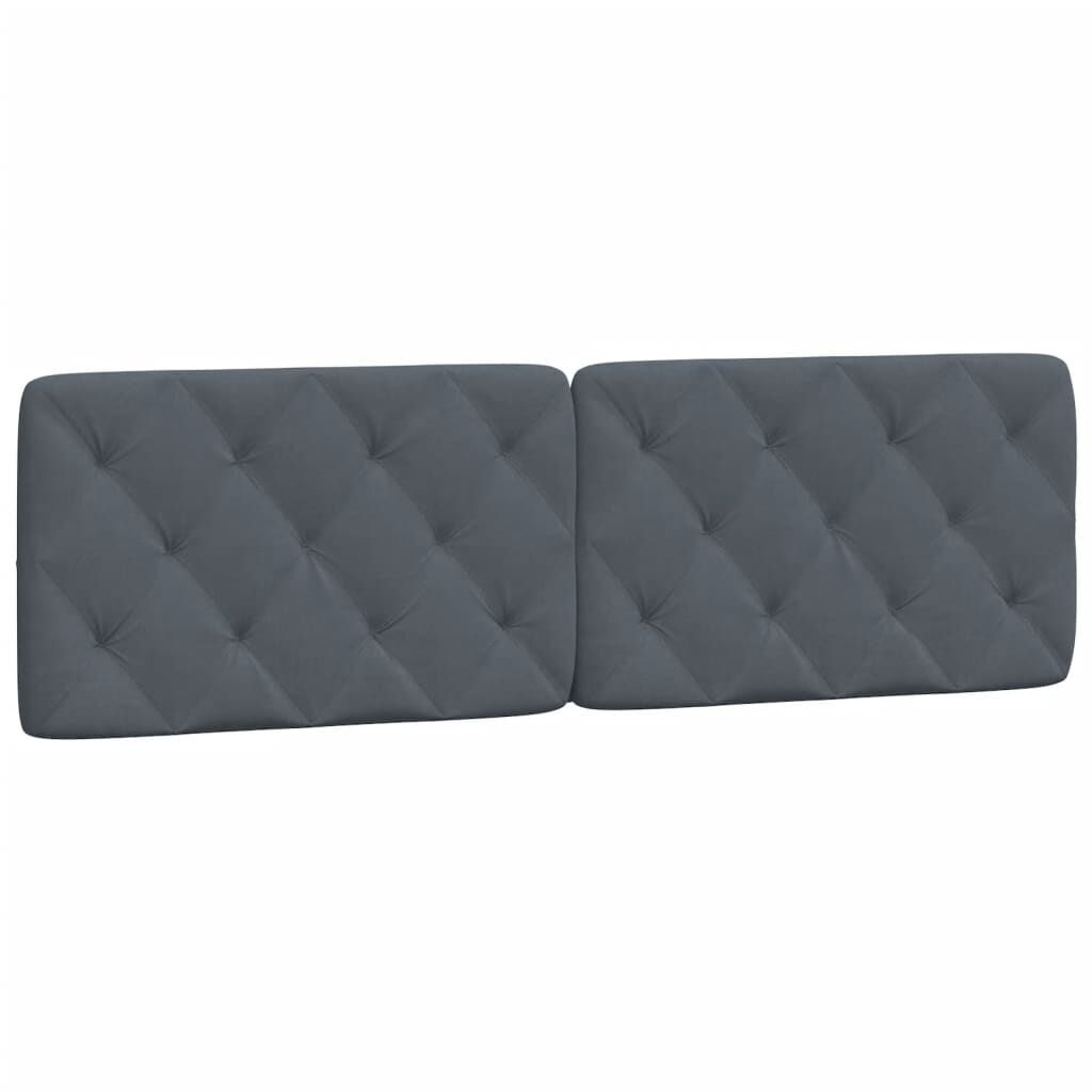 Headboard Cushion Dark Grey 152 cm Queen Velvet Headboard Cushion Dark Grey 152 cm Queen Velvet