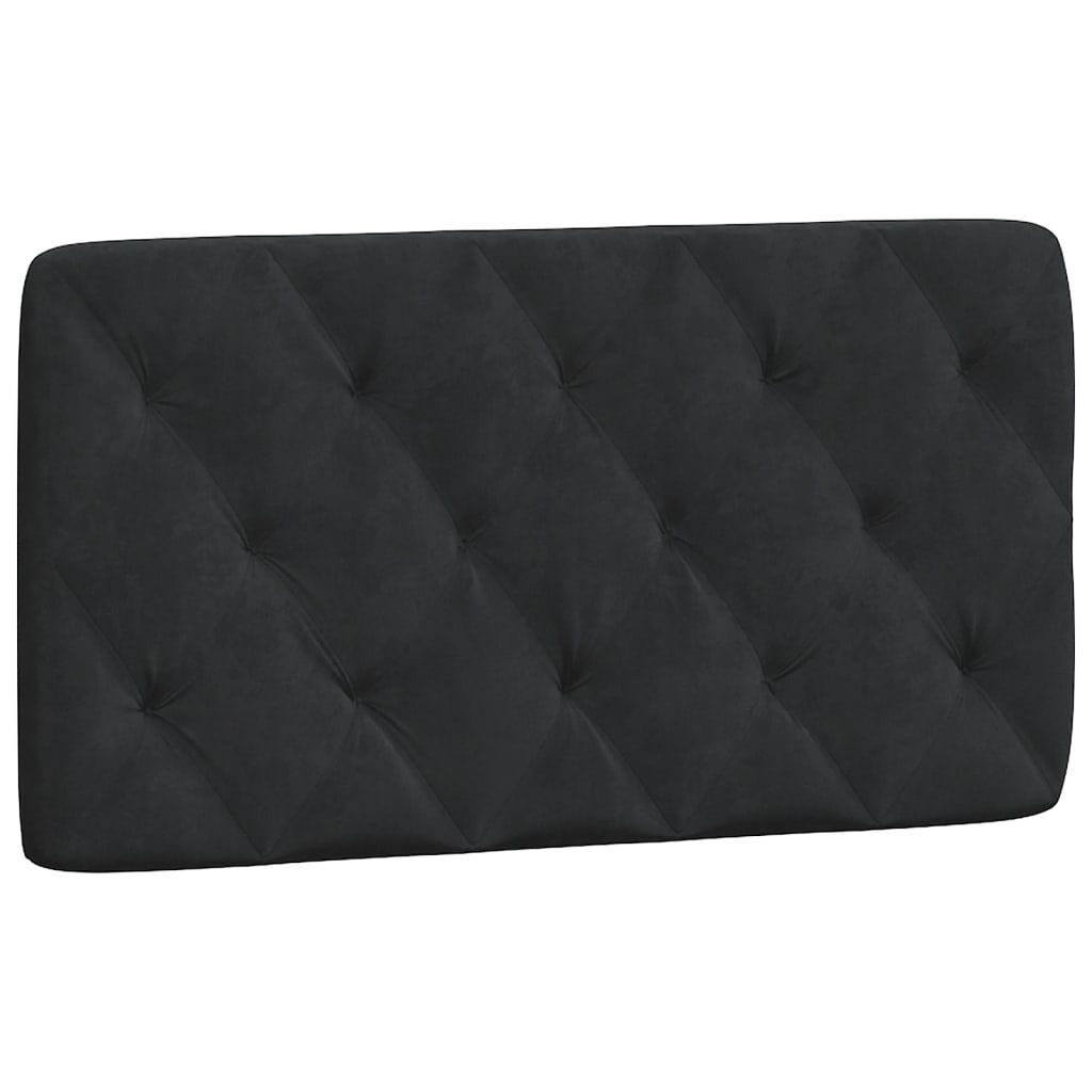 Headboard Cushion Black 107 cm King Single Velvet Headboard Cushion Black 107 cm King Single Velvet