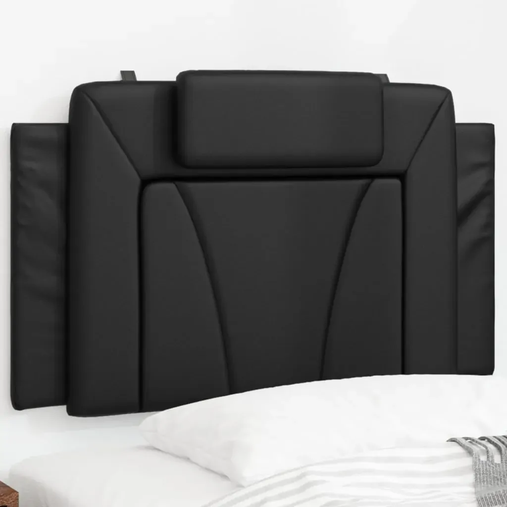 Headboard Cushion "Viana" Black 90 cm Faux Leather Headboard Cushion "Viana" Black 90 cm Faux Leather