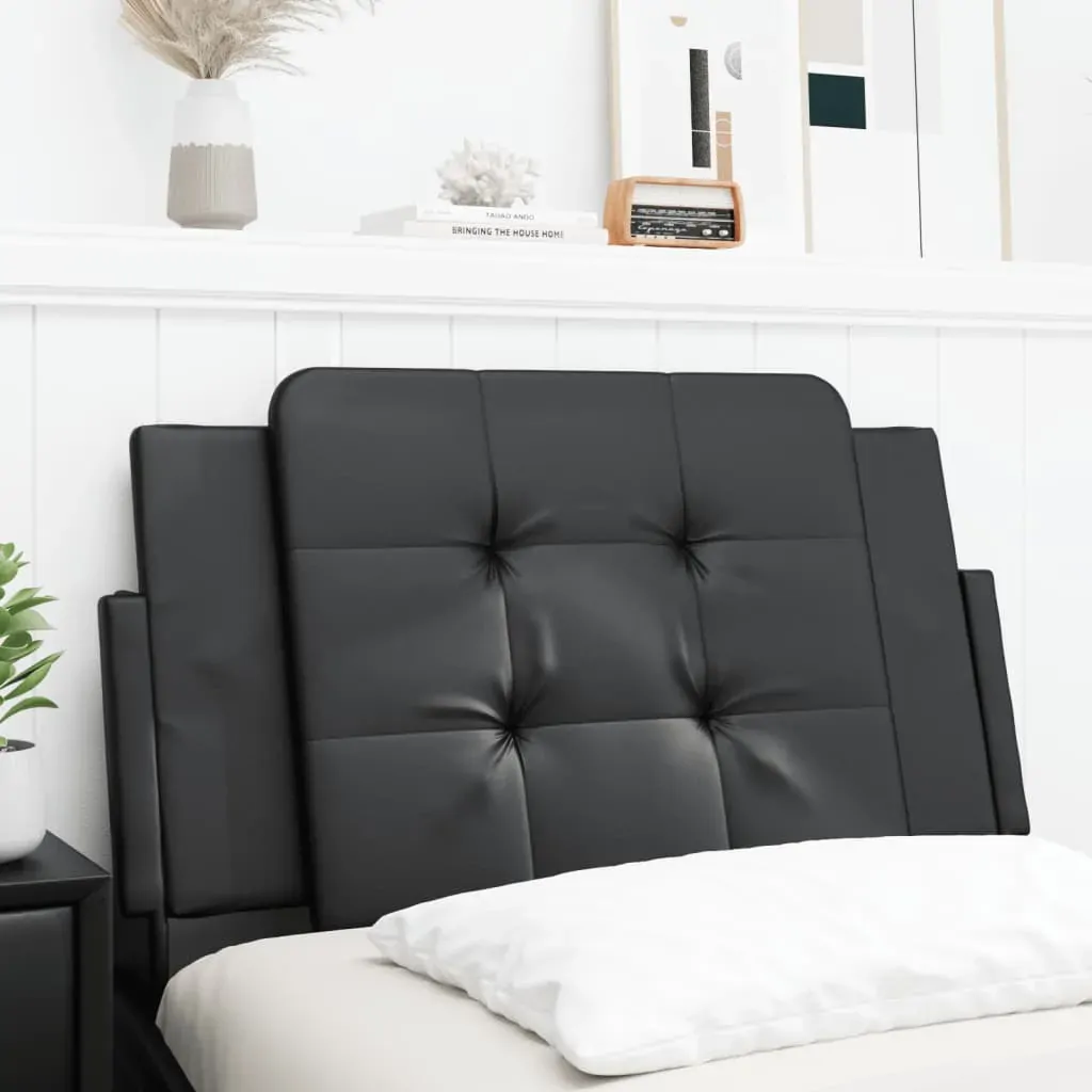 Headboard Cushion "Zadar" Black 90 cm Faux Leather Headboard Cushion "Zadar" Black 90 cm Faux Leather