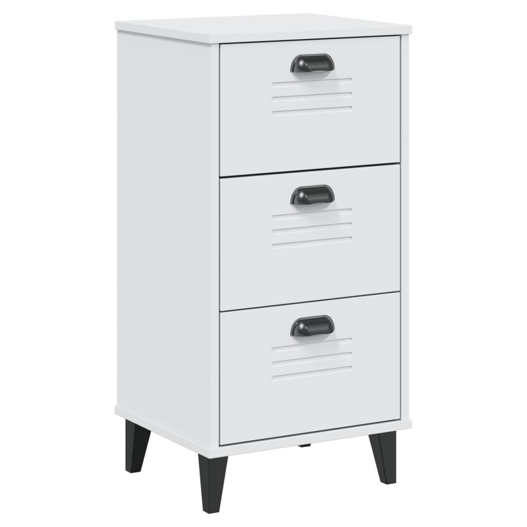 Bedside Cabinet VIKEN White Engineered Wood Bedside Cabinet VIKEN White Engineered Wood