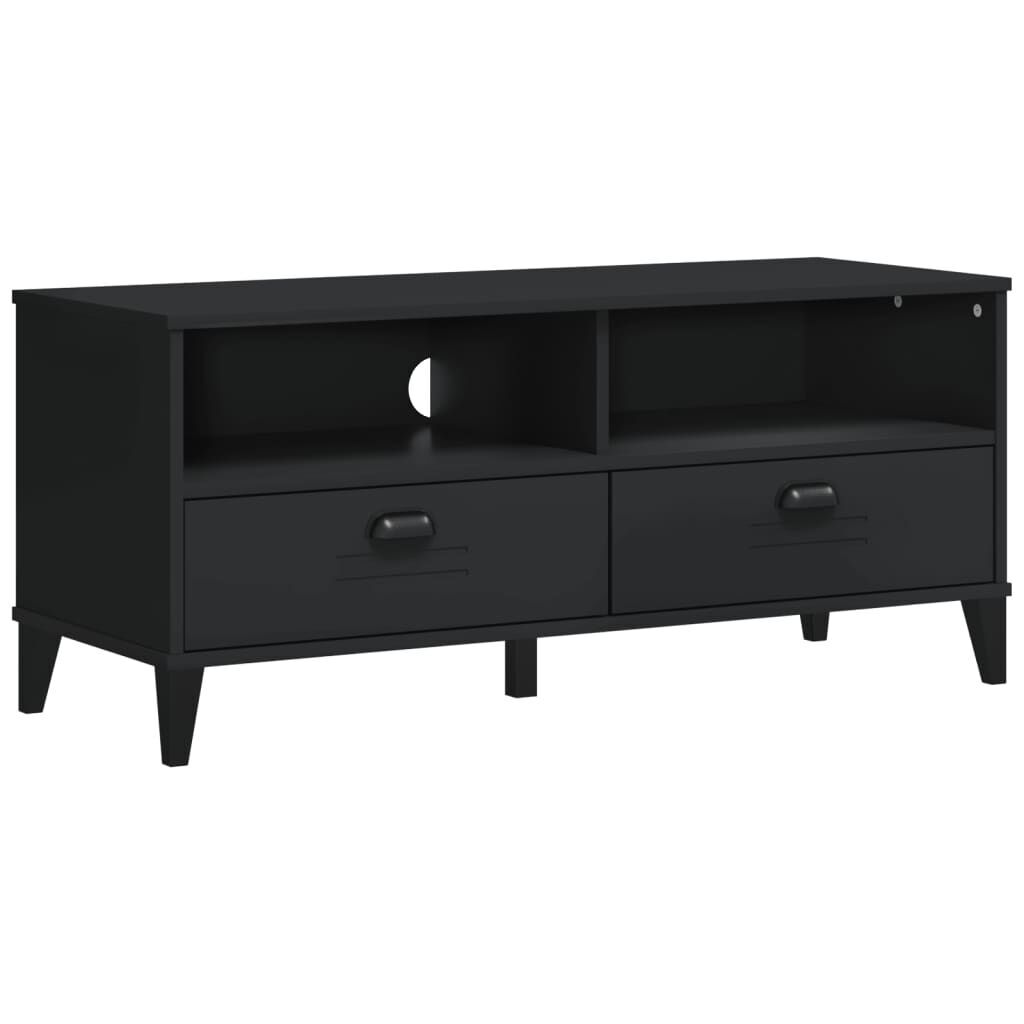 TV Cabinet VIKEN Black Engineered Wood TV Cabinet VIKEN Black Engineered Wood