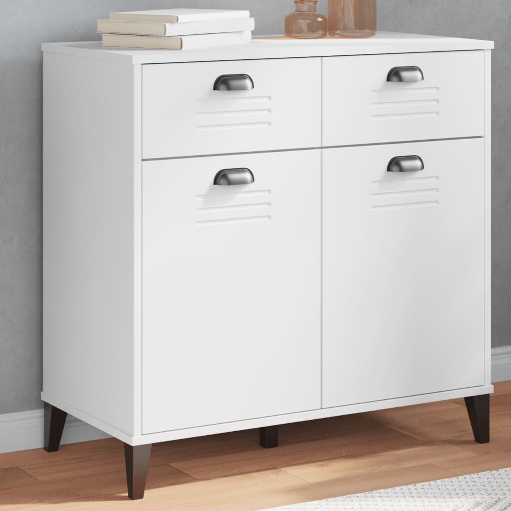 Sideboard VIKEN White 80x40x80 cm Engineered Wood Sideboard VIKEN White 80x40x80 cm Engineered Wood