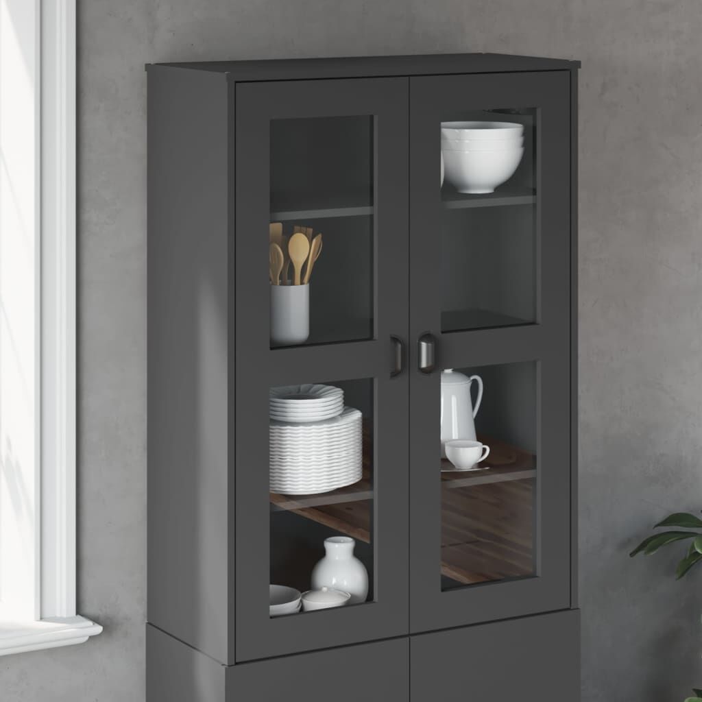 Top for Highboard VIKEN Anthracite Grey Engineered Wood Top for Highboard VIKEN Anthracite Grey Engineered Wood