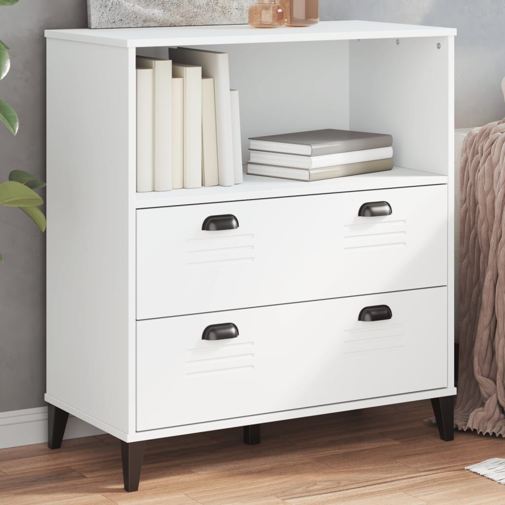 Bookcase VIKEN White 80x40x90 cm Engineered Wood Bookcase VIKEN White 80x40x90 cm Engineered Wood