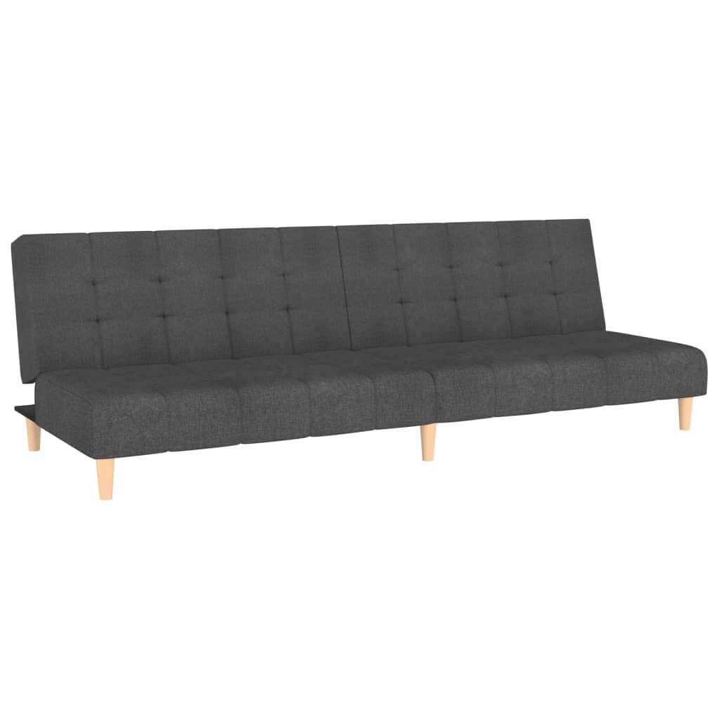 2-Seater Sofa Bed Dark Grey Fabric 2-Seater Sofa Bed Dark Grey Fabric