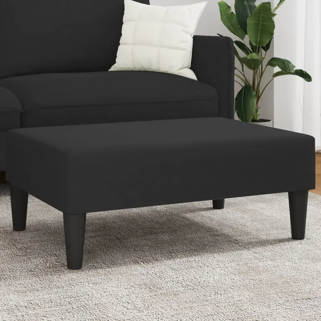 Footstool Black 77x55x31 cm Velvet Footstool Black 77x55x31 cm Velvet
