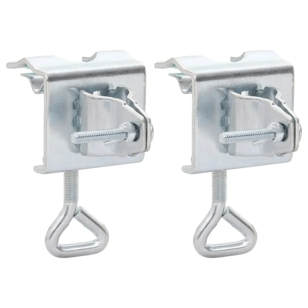 Umbrella Clamps for Balcony 2 pcs 32 mm Galvanised Steel Umbrella Clamps for Balcony 2 pcs 32 mm Galvanised Steel