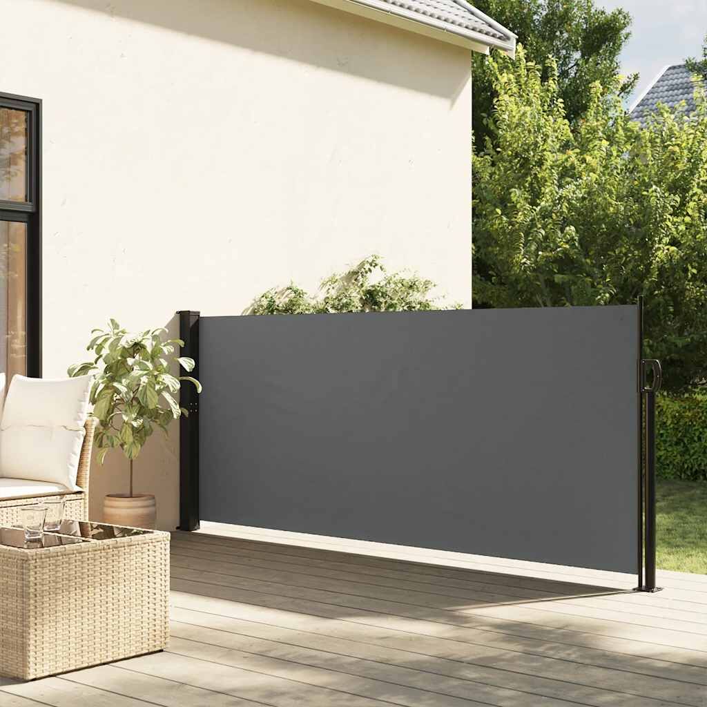 Retractable Side Awning Anthracite 100x500 cm Retractable Side Awning Anthracite 100x500 cm