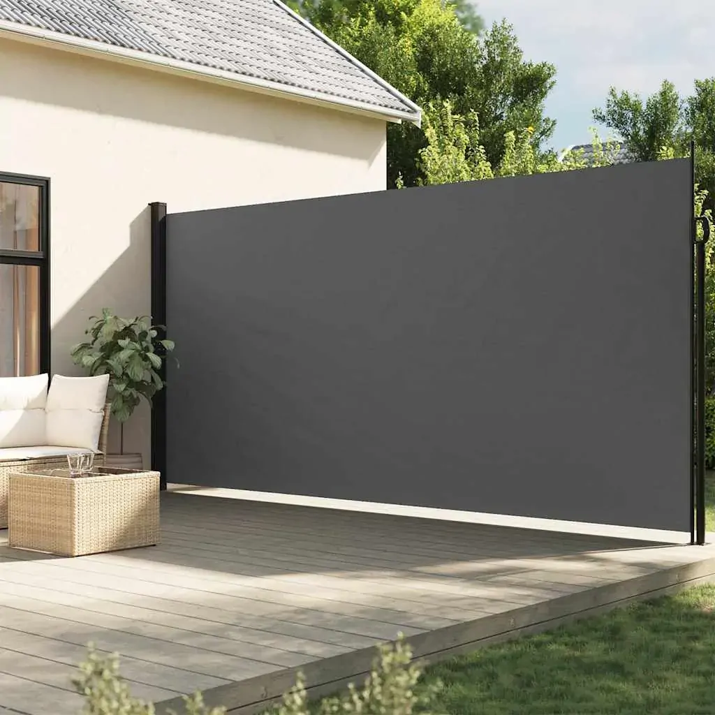 Retractable Side Awning Anthracite 220x500 cm Retractable Side Awning Anthracite 220x500 cm
