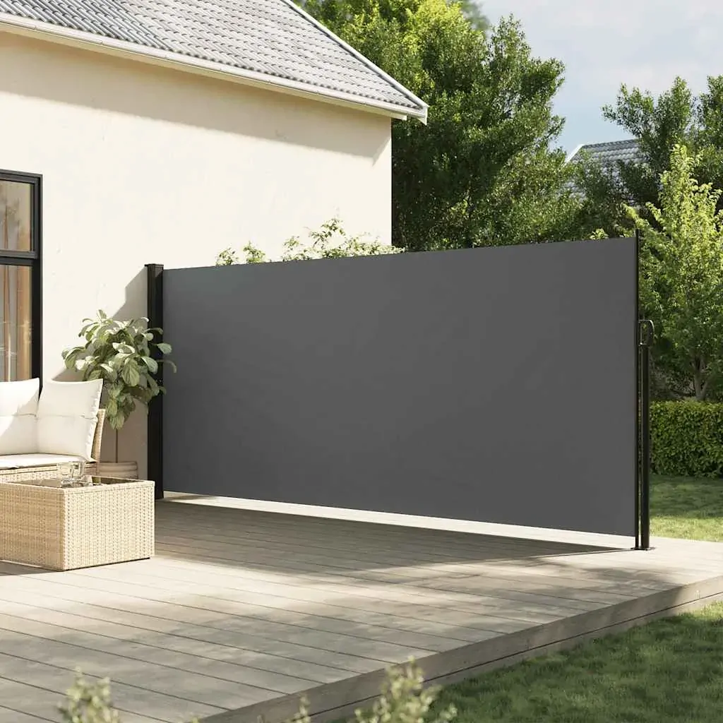 Retractable Side Awning Anthracite 180x600 cm Retractable Side Awning Anthracite 180x600 cm