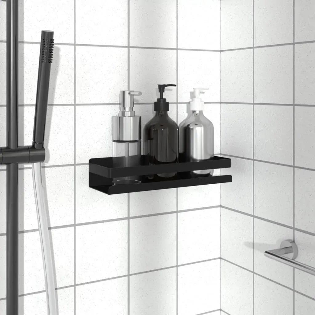 Shower Shelf Matt Black 30x10x6 cm Brushed 304 Stainless Steel Shower Shelf Matt Black 30x10x6 cm Brushed 304 Stainless Steel