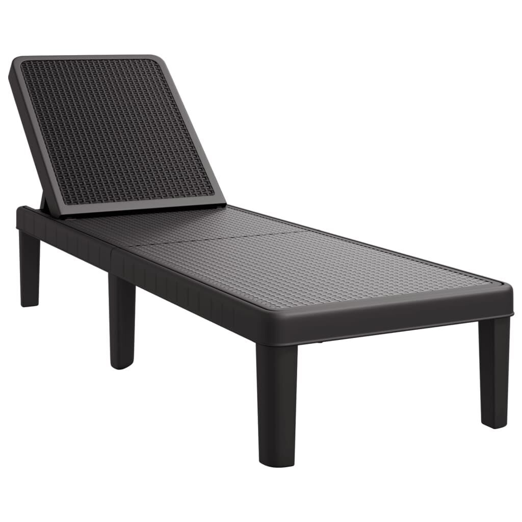4-Way Height Adjustable Sun Lounger 155.5x57x28 cm Polypropylene 4-Way Height Adjustable Sun Lounger 155.5x57x28 cm Polypropylene