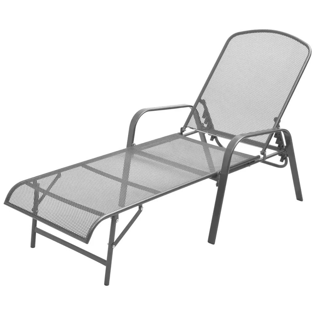 Sun Lounger Steel Anthracite Sun Lounger Steel Anthracite