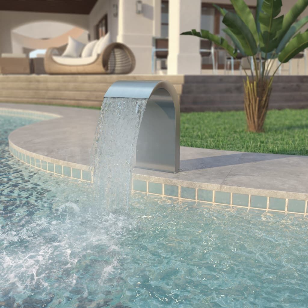 Pool Fountain Stainless Steel 45x30x65 cm Silver Pool Fountain Stainless Steel 45x30x65 cm Silver