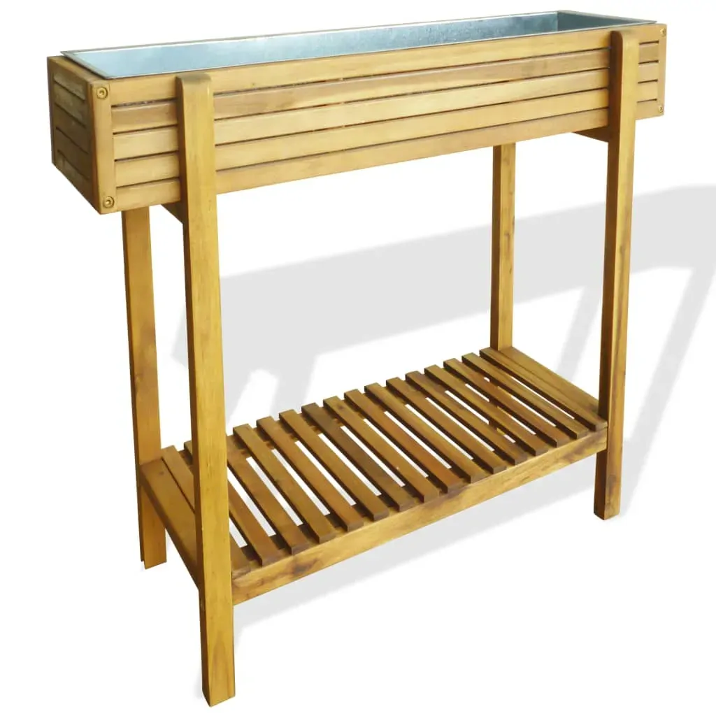 Raised Garden Raised Bed Solid Acacia Wood and Zinc Raised Garden Raised Bed Solid Acacia Wood and Zinc