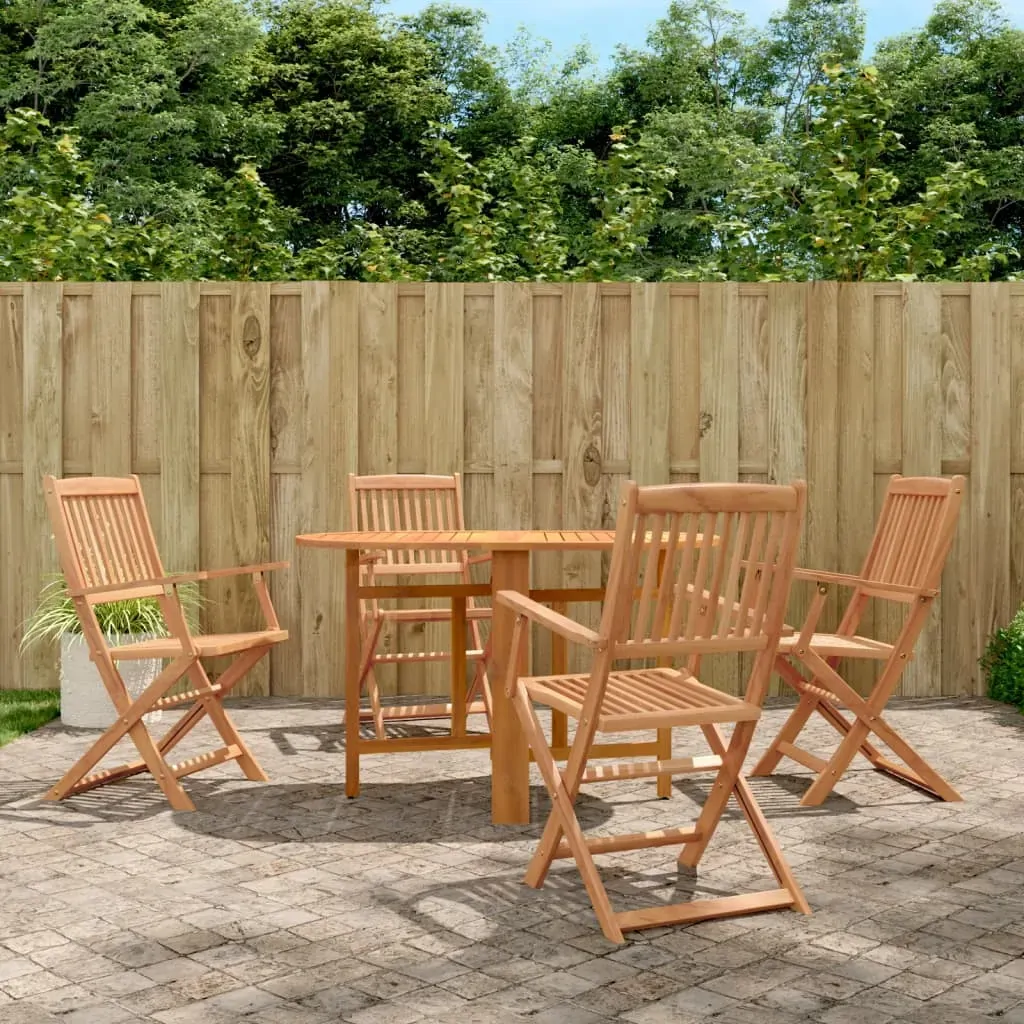 5 Piece Folding Outdoor Dining Set Solid Acacia Wood 5 Piece Folding Outdoor Dining Set Solid Acacia Wood