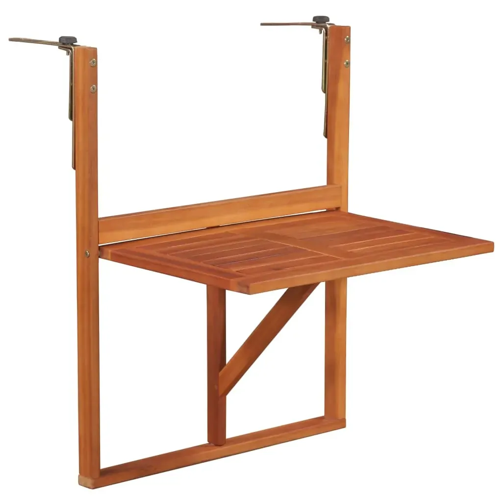 Hanging Balcony Table 64.5x44x80 cm Solid Acacia Wood Hanging Balcony Table 64.5x44x80 cm Solid Acacia Wood
