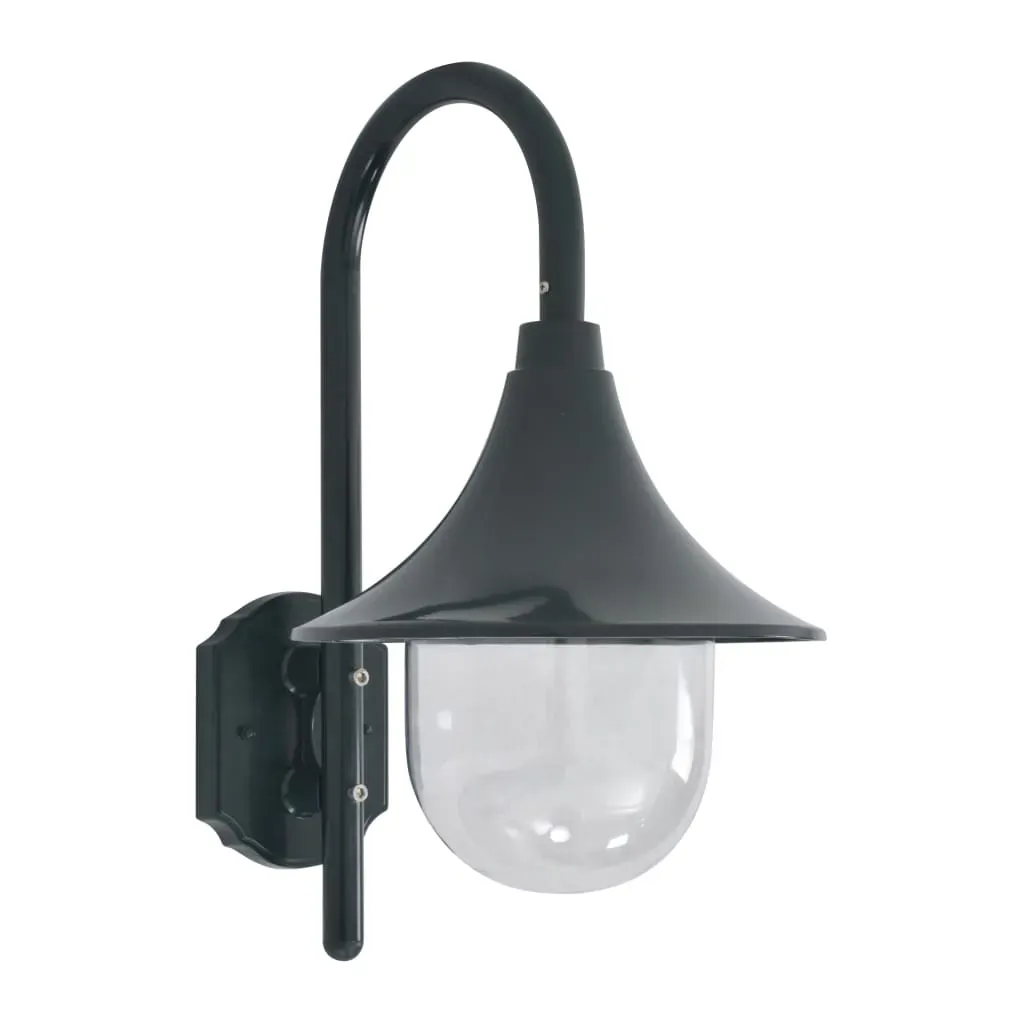 Garden Wall Lamp E27 42 cm Aluminium Dark Green Garden Wall Lamp E27 42 cm Aluminium Dark Green