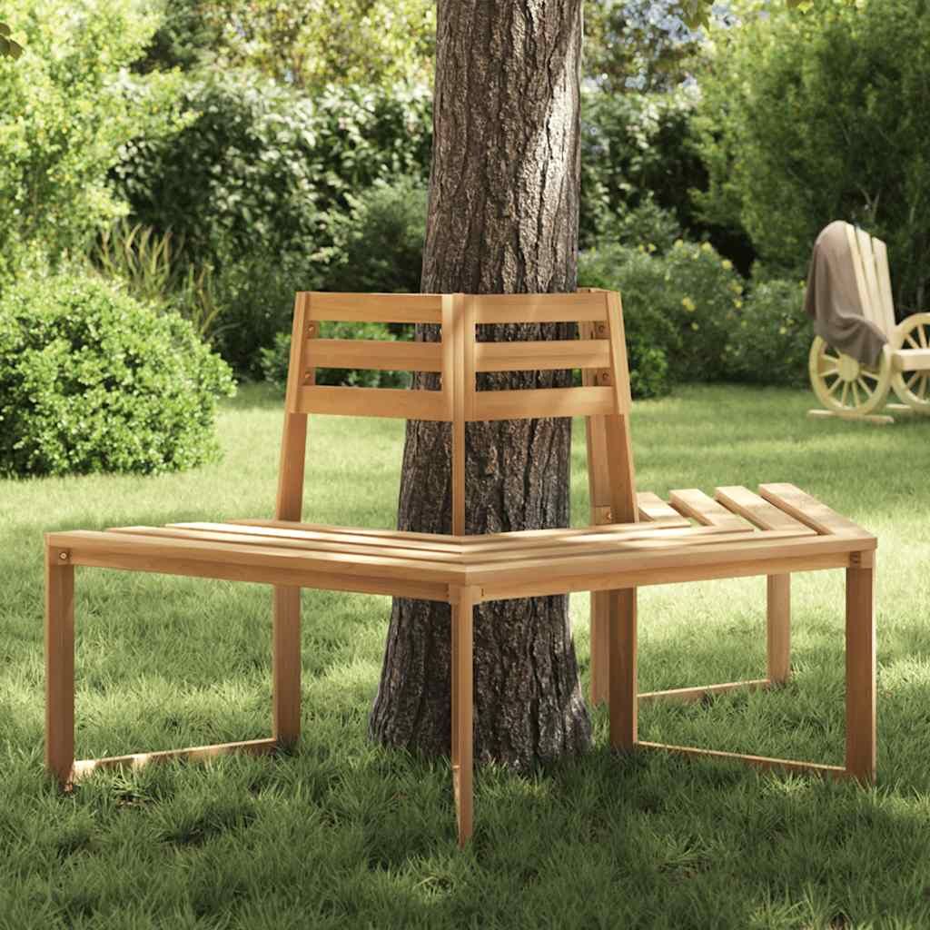 Tree Bench Half-hexagonal 160 cm Solid Acacia Wood Tree Bench Half-hexagonal 160 cm Solid Acacia Wood