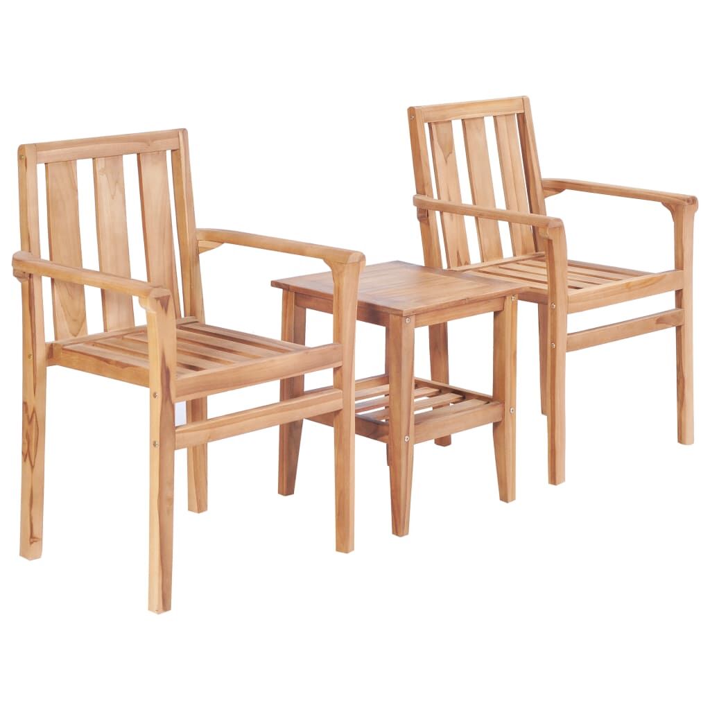 3 Piece Bistro Set Solid Teak 3 Piece Bistro Set Solid Teak