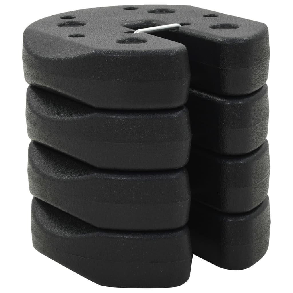 Gazebo Weight Plates 4 pcs Black 220x50 mm Concrete Gazebo Weight Plates 4 pcs Black 220x50 mm Concrete