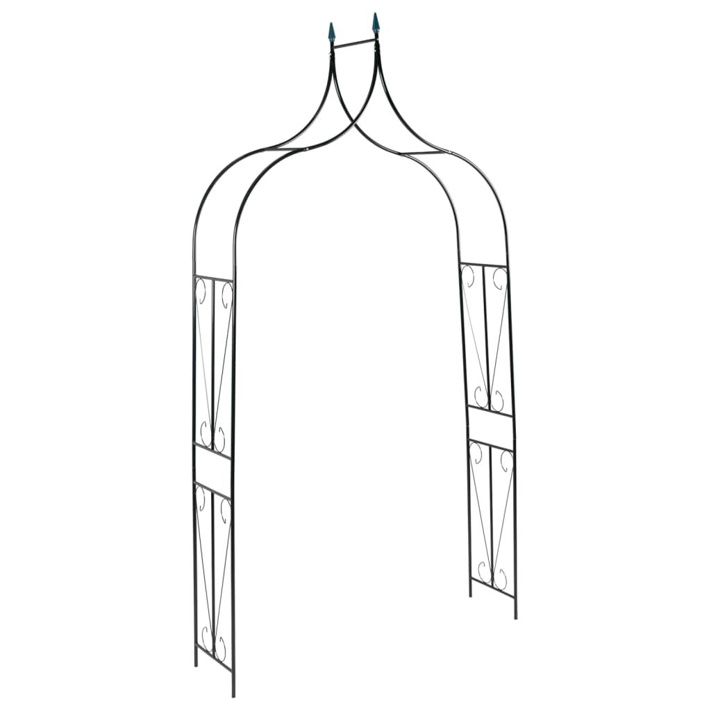 Garden Arch Dark Green 120x38x258 cm Iron Garden Arch Dark Green 120x38x258 cm Iron