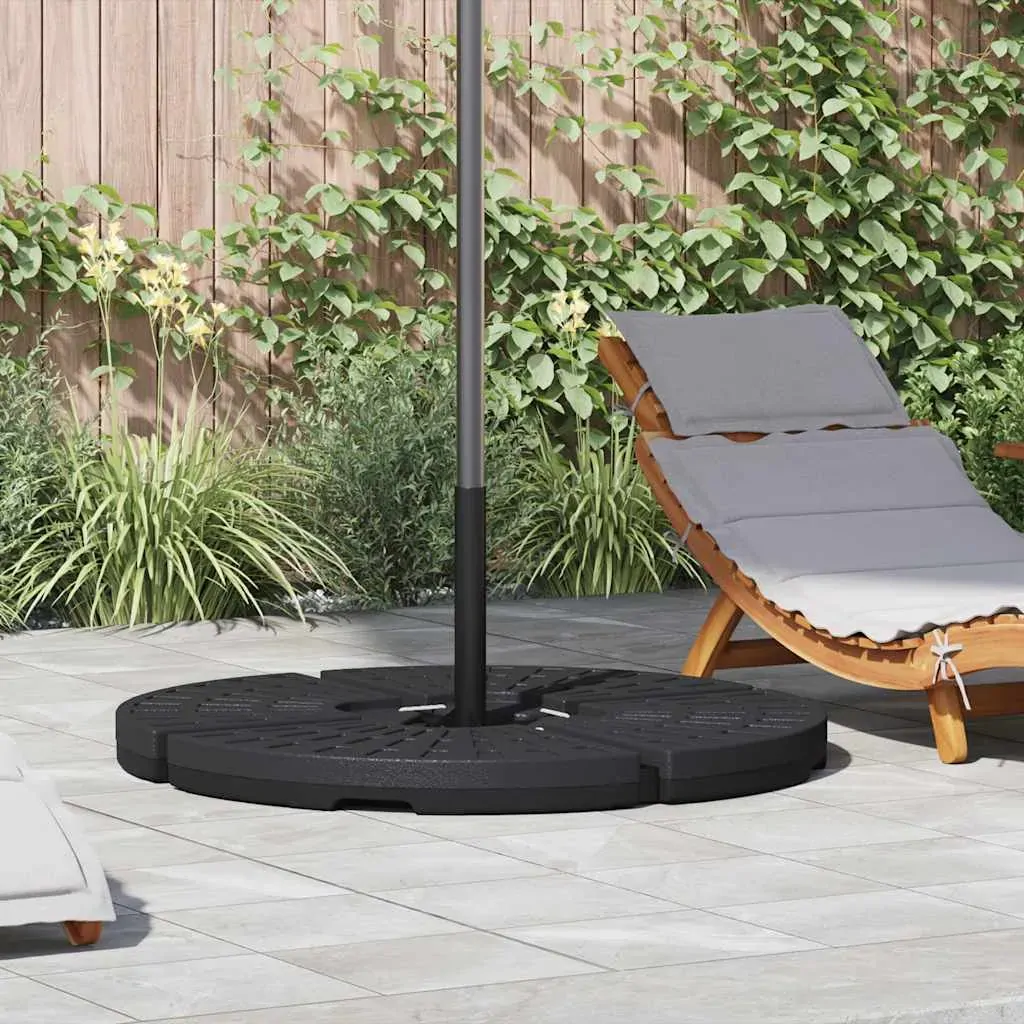 Umbrella Base Fan-shaped 4 pcs Black Umbrella Base Fan-shaped 4 pcs Black
