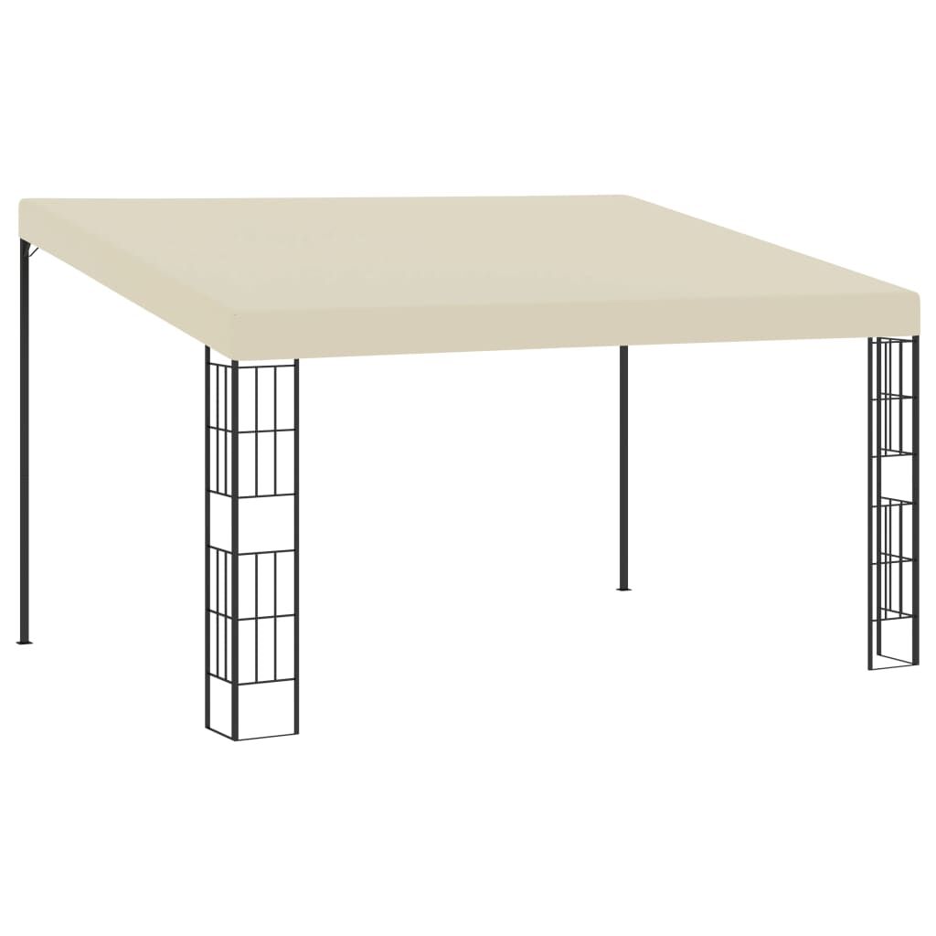 Wall-mounted Gazebo 3x4 m Cream Fabric Wall-mounted Gazebo 3x4 m Cream Fabric