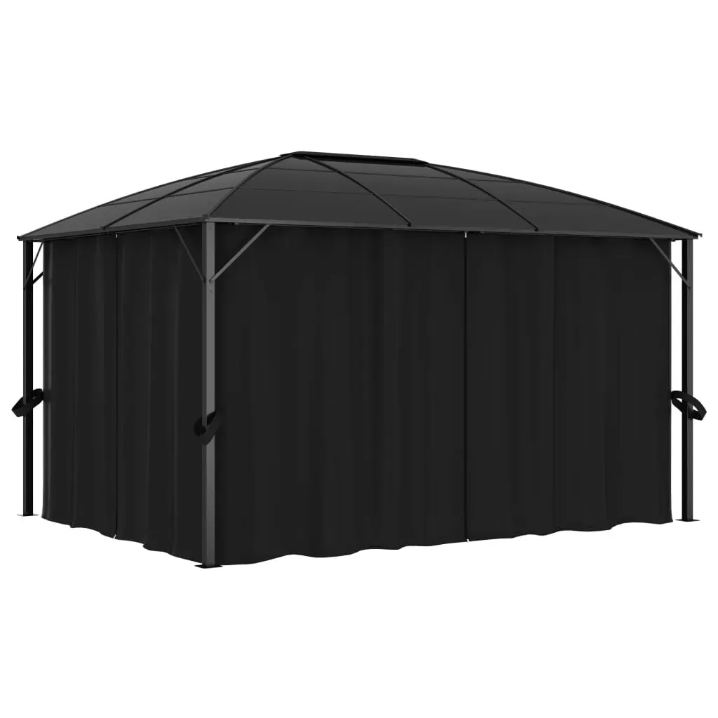 Gazebo with Curtains 400x300x265 cm Anthracite Gazebo with Curtains 400x300x265 cm Anthracite
