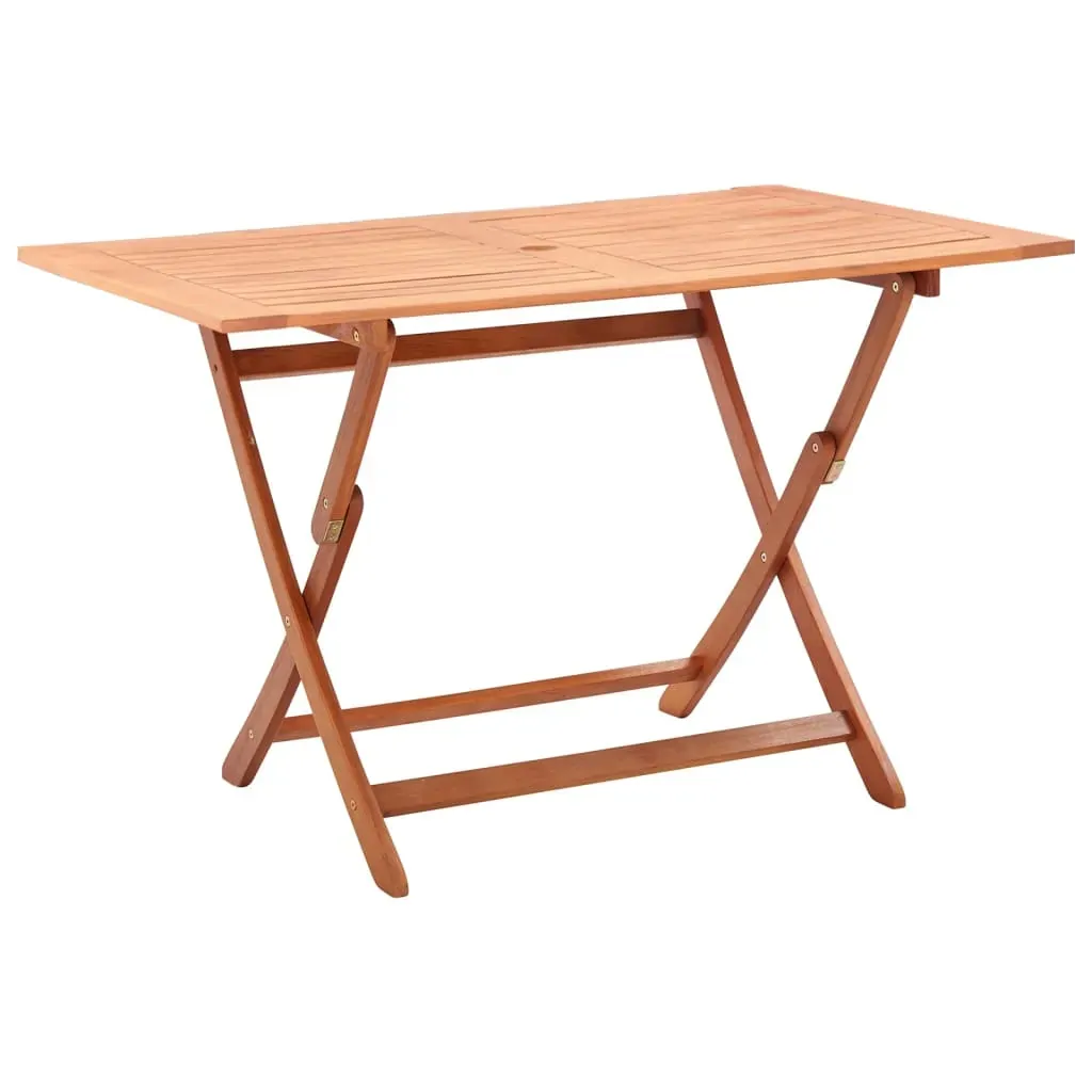 Folding Garden Table 120x70x75 cm Solid Eucalyptus Wood Folding Garden Table 120x70x75 cm Solid Eucalyptus Wood