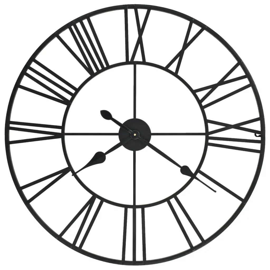 Vintage Wall Clock with Quartz Movement Metal 80 cm XXL Vintage Wall Clock with Quartz Movement Metal 80 cm XXL